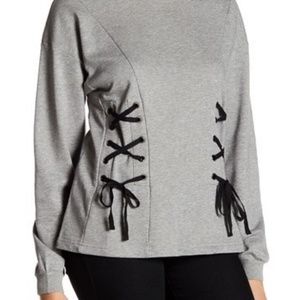 Fate Lace-up Front Pullover